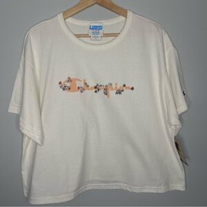 Women’s‎ new with tags Champion heritage  white cropped T tee shirt xxl 2xl